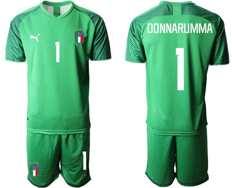 Men 2022 World Cup National Team Italy green goalkeeper 1 Soccer Jersey